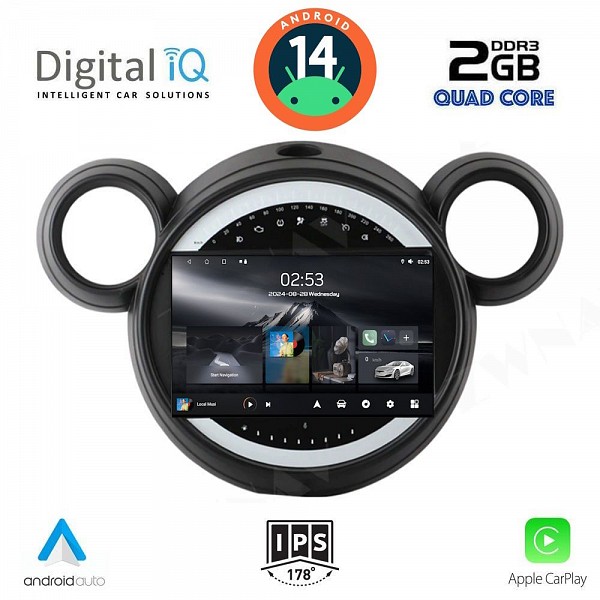 DIGITAL IQ RSB 1065_CPA (9inc) MULTIMEDIA TABLET for MINI COUNTRYMAN (R60) mod. 2010-2016 ? PACEMAN (R61) mod. 2013-2016