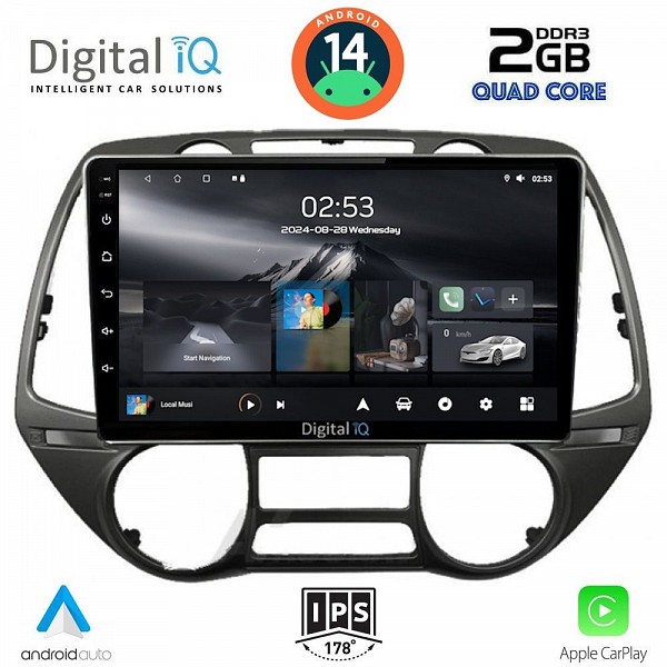 DIGITAL IQ RSB 1226_CPA  (9inc) MULTIMEDIA TABLET for HYUNDAI i20 mod. 2008-2013