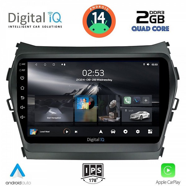 DIGITAL IQ RSB 1238_CPA (9inc) MULTIMEDIA TABLET for HYUNDAI IX45 mod. 2013-2017