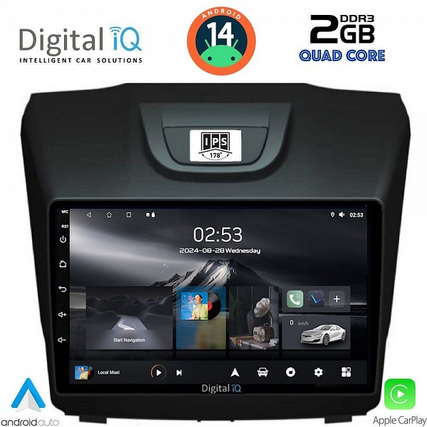 DIGITAL IQ RSB 1255_CPA (9inc) MULTIMEDIA TABLET for ISUZU DMAX mod. 2012-2020