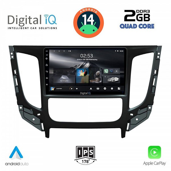 DIGITAL IQ RSB 1437_CPA CLIMA (9inc) MULTIMEDIA TABLET for MITSUBISHI L200 mod. 2015>  CLIMA
