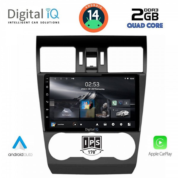 DIGITAL IQ RSB 1663_CPA (9inc) MULTIMEDIA TABLET for SUBARU FORESTER - IMPREZA - XV mod. 2013-2019