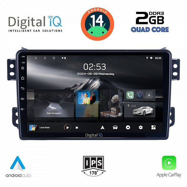 DIGITAL IQ RSB 1682_CPA (9inc) MULTIMEDIA TABLET for OPEL AGILA - SUZUKI SPLASH mod. 2008>