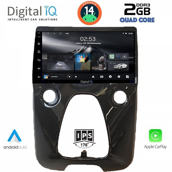 DIGITAL IQ RSB 1708_CPA A/C (10inc) MULTIMEDIA TABLET for CITROEN C1-PEUGEOT 108-TOYOTA AYGO mod. 2014>