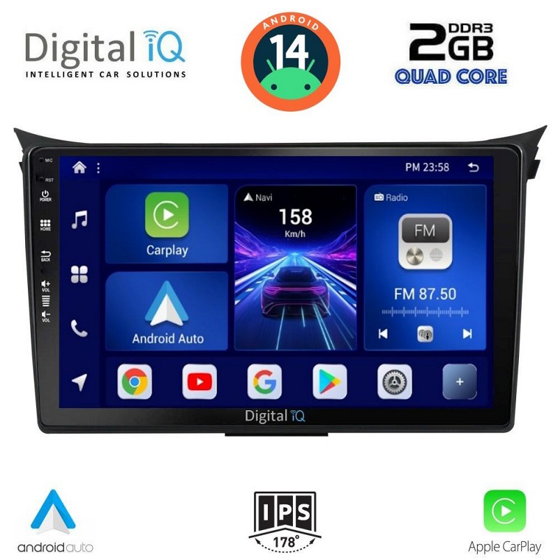 DIGITAL IQ BXC 3232_CPAA (9inc) MULTIMEDIA TABLET for HYUNDAI i30 mod. 2012-2017
