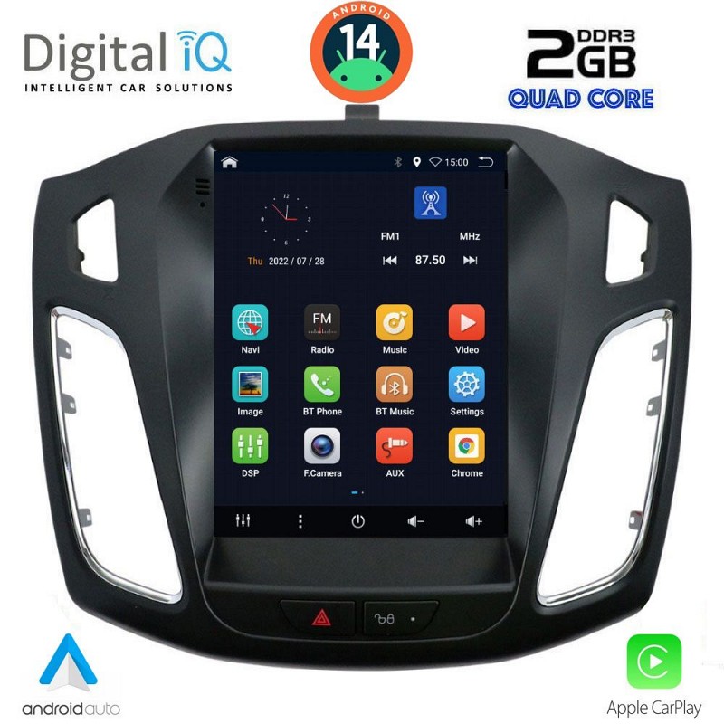 DIGITAL IQ BXC 3855_CPAA TESLA STYLE for FORD FOCUS mod. 2011-2017