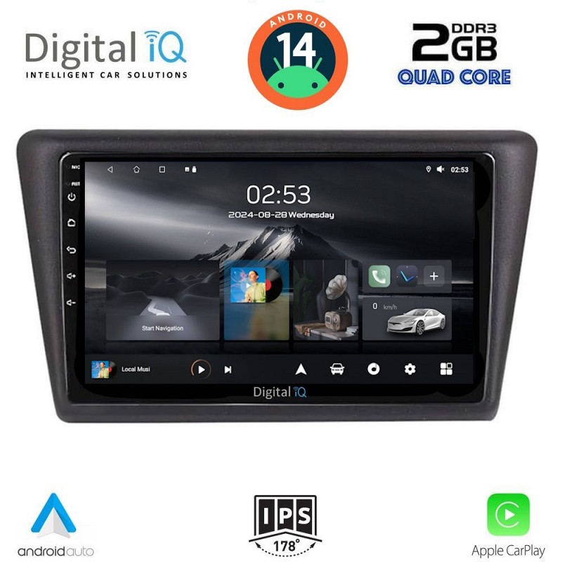 DIGITAL IQ RSB 1600_CPA (9inc) MULTIMEDIA TABLET for SKODA RAPIDSPACEBACK mod. 2014>