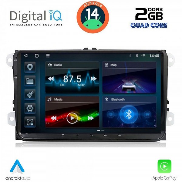 DIGITAL IQ BLD 280_CPA (9" DECK) MULTIMEDIA SYSTEM for VW ? SKODA ? SEAT mod. 2004-2014