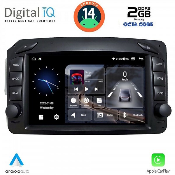 DIGITAL IQ BLF 371_CPA (7" DECK) MULTIMEDIA SYSTEM for MERCEDES C (W203) - CLK (W209) mod. 1999-2004