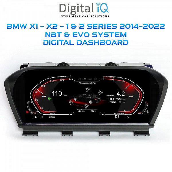 DIGITAL IQ DGU 943_IC (10in) BMW 1 & 2 Series - X1 - X2 mod. 2014-2022 DIGITAL DASHBOARD