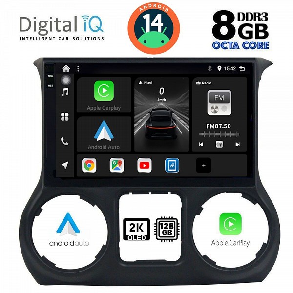 DIGITAL IQ BXF 11295_CPAA (10inc) MULTIMEDIA TABLET for JEEP WRANGLER  mod. 2011-2014