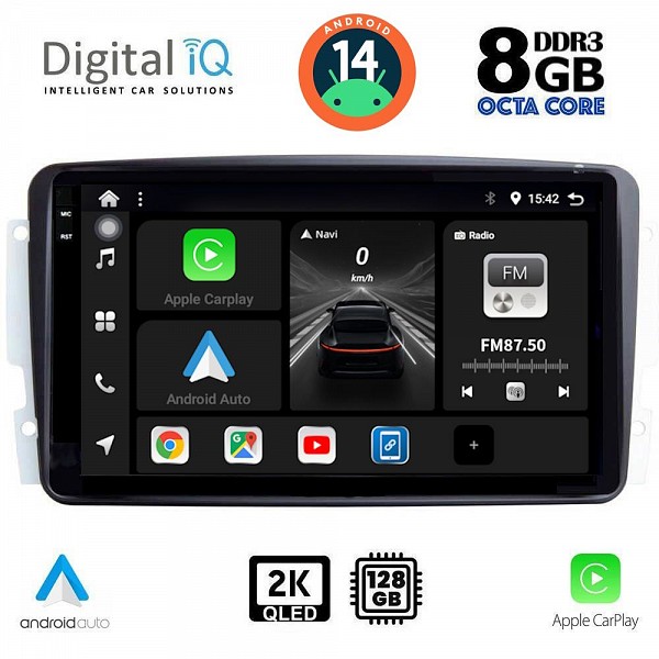 DIGITAL IQ BXF 11401_CPAA (9inc) MULTIMEDIA TABLET for MERCEDES CLK (W209) mod. 2000-2004