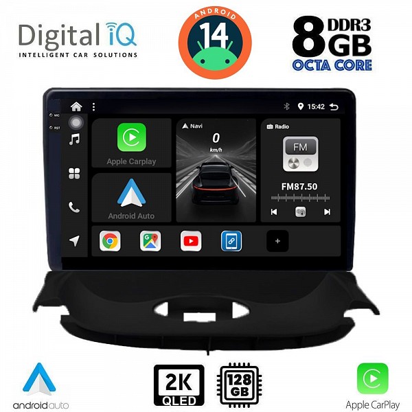 DIGITAL IQ BXF 11505_CPAA (9inc) MULTIMEDIA TABLET for PEUGEOT 206 mod. 1998-2006