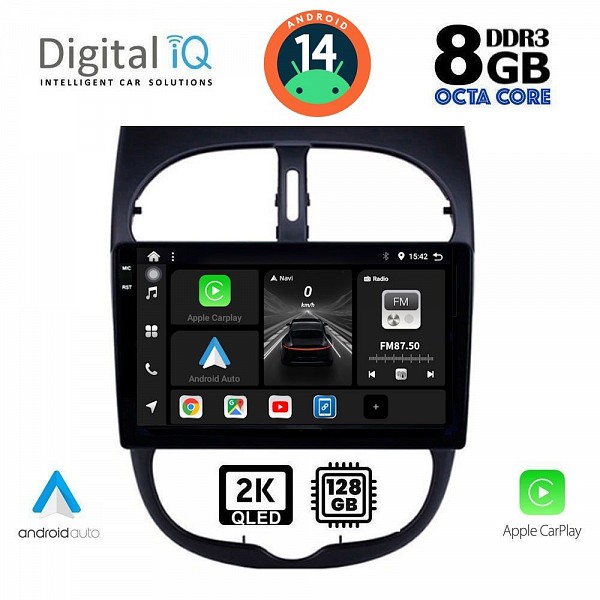 DIGITAL IQ BXF 11506_CPAA (9inc) MULTIMEDIA TABLET for PEUGEOT 206 mod. 1998-2006