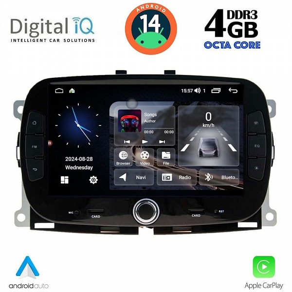 DIGITAL IQ MSG 498_CPA (7'' DECK) MULTIMEDIA SYSTEM for FIAT 500 mod. 2016>