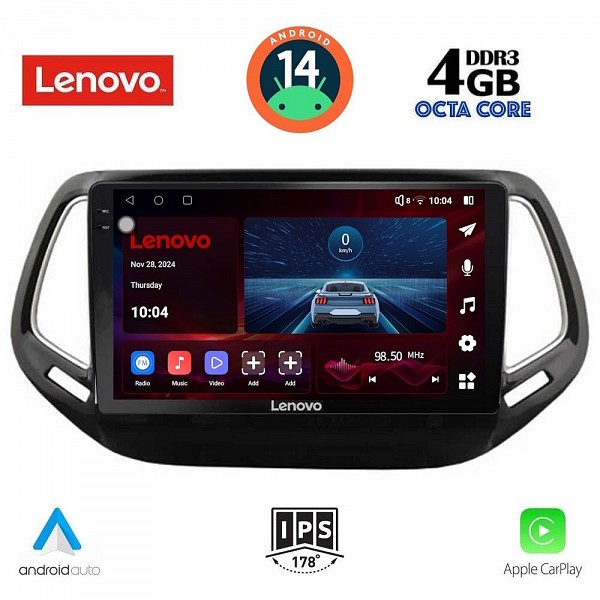 Digital iQ LENOVO SSV 8278_CPA (10inc) MULTIMEDIA TABLET for JEEP COMPASS mod. 2016-2021