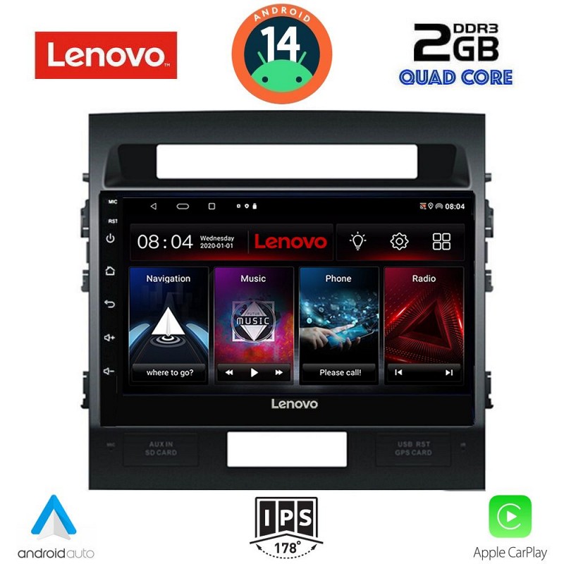 Digital iQ LENOVO LVD 2724_CPA (10inc) MULTIMEDIA TABLET for TOYOTA LAND CRUISER mod. 2008-2015