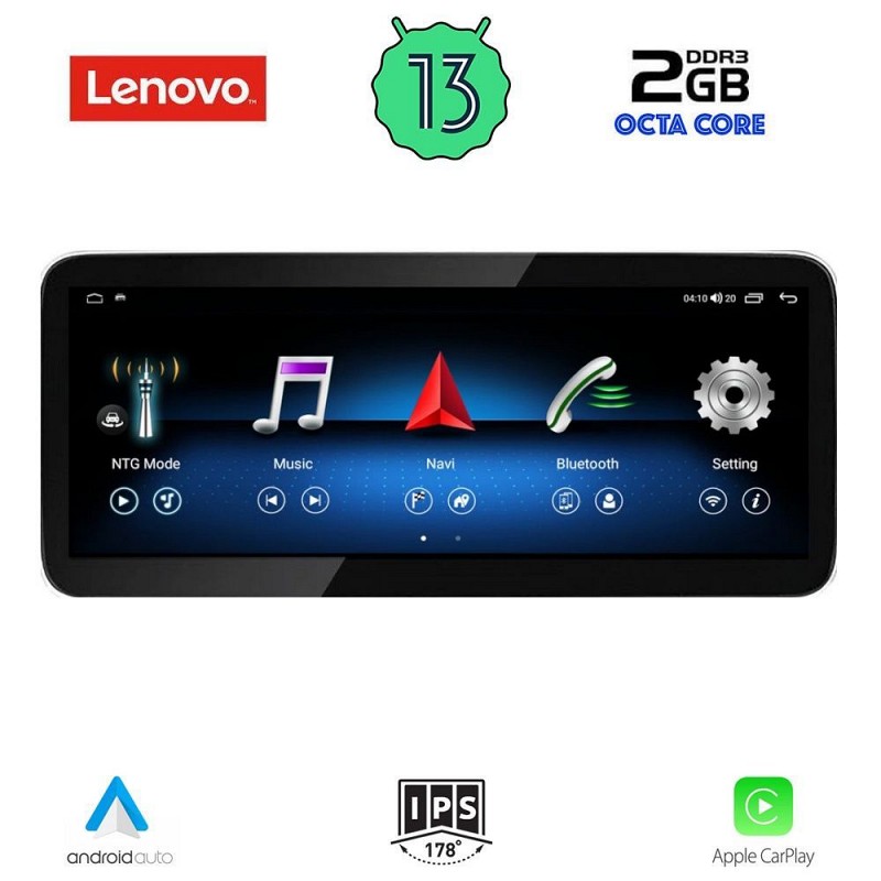 Digital iQ LENOVO LVF 21985A_CPA RHD (10.33inc) (NTG 4) MULTIMEDIA OEM for MERCEDES C (W204) mod. 2011-2012