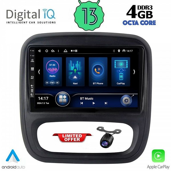 Digital iQ DIQ BXD 6499_CPA (9inc) MULTIMEDIA TABLET for OPEL VIVARO ? RENAULT TRAFIC ? FIAT TALENDO ? NISSAN NV 300 mod. 2014>