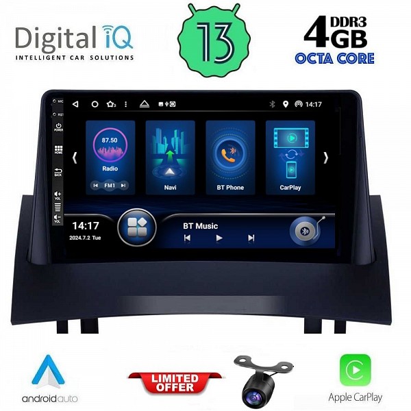 Digital iQ DIQ BXD 6555_CPA (9inc) MULTIMEDIA TABLET for RENAULT MEGANE 2 mod. 2002-2008