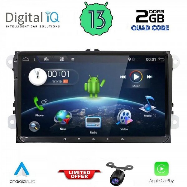 DIGITAL IQ BXH 289_CPA (9' DECK) MULTIMEDIA SYSTEM for VW - SKODA - SEAT mod. 2004-2014