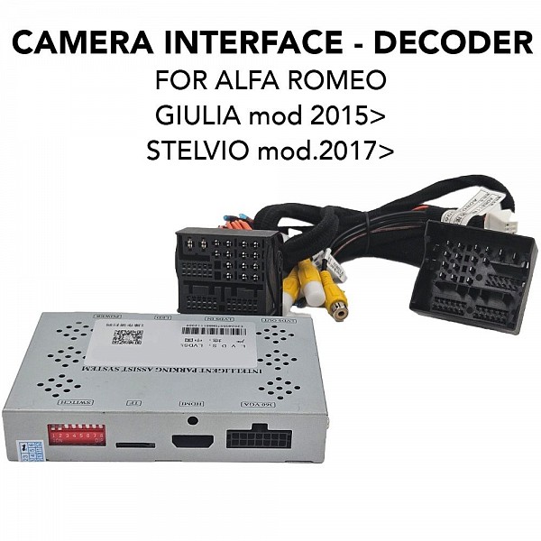 DIGITAL IQ AD 9851 - CAMERA INTERFACE for ALFA ROMEO mod. 2017> with 6.5-8.8'' screen