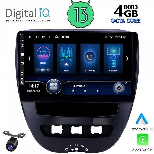 Digital iQ DIQ BXD 8707_CPA (10inc) MULTIMEDIA TABLET for CITROEN C1-PEUGEOT 107-TOYOTA AYGO mod. 2005-2014