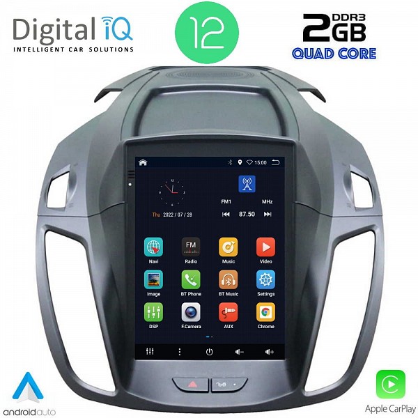 Digital iQ DIQ BX 2964_CPA TESLA STYLE for FORD KUGA mod. 2013-2019