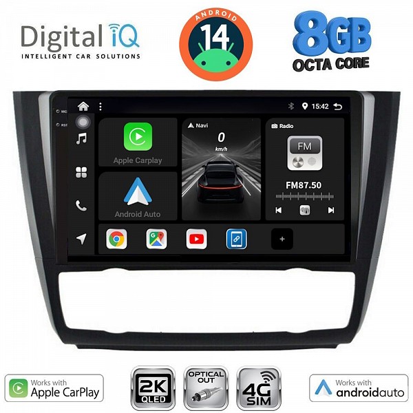 DIGITAL IQ BXK 20040_CPAA CLIMA (9inc) MULTIMEDIA TABLET for BMW S.1  E81-82-87-88 mod. 2004-2013