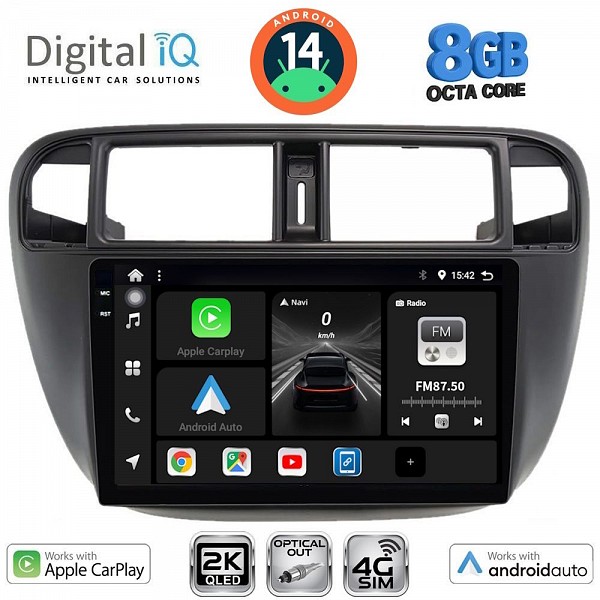 DIGITAL IQ BXK 20186_CPAA A/C (9inc) MULTIMEDIA TABLET for HONDA CIVIC mod. 1995-2001