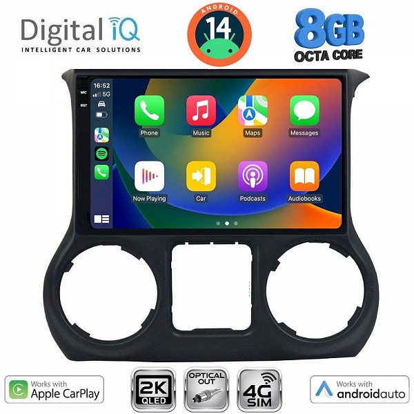 DIGITAL IQ BXK 20296_CPAA (10inc) MULTIMEDIA TABLET for JEEP WRANGLER  mod. 2014-2017
