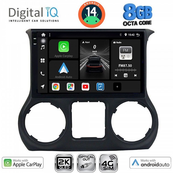 DIGITAL IQ BXK 20296_CPAA (10inc) MULTIMEDIA TABLET for JEEP WRANGLER  mod. 2014-2017