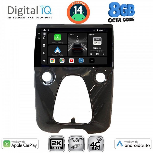 DIGITAL IQ BXK 20708_CPAA A/C (10inc) MULTIMEDIA TABLET for CITROEN C1-PEUGEOT 108-TOYOTA AYGO mod. 2014>