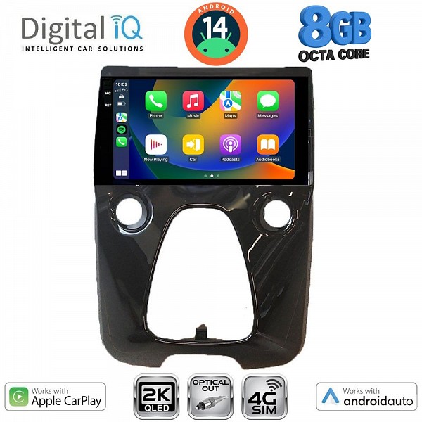 DIGITAL IQ BXK 20708_CPAA A/C (10inc) MULTIMEDIA TABLET for CITROEN C1-PEUGEOT 108-TOYOTA AYGO mod. 2014>