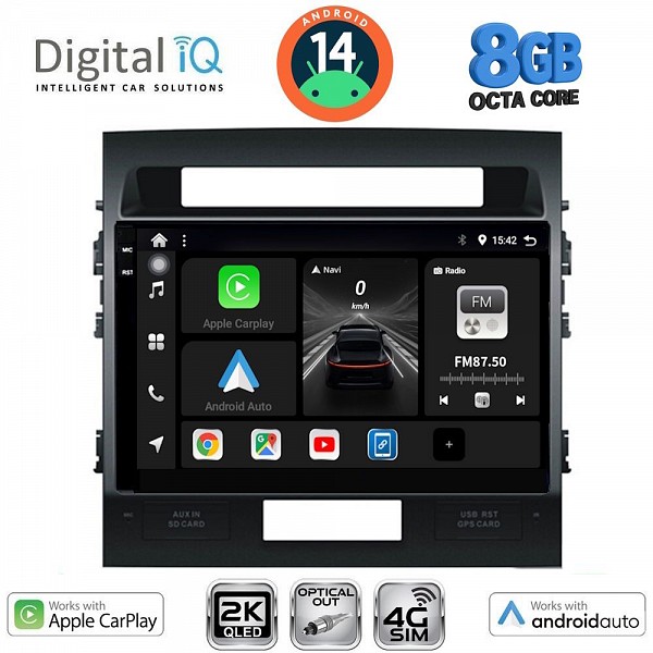 DIGITAL IQ BXK 20724_CPAA (10inc) MULTIMEDIA TABLET for TOYOTA LANDCRUISER mod. 2008-2015