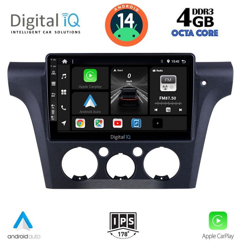 DIGITAL IQ BXD 8441_CPAA CLIMA (10inc) MULTIMEDIA TABLET for MITSUBISHI OUTLANDER mod. 2001-2005 with CLIMA