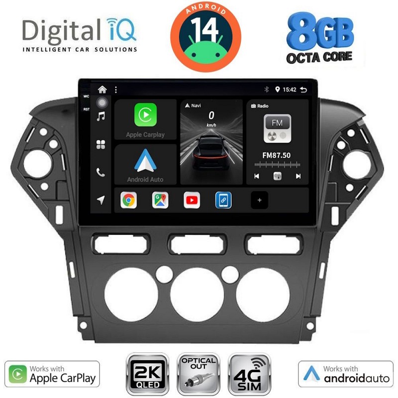DIGITAL IQ BXK 20163_CPAA A/C (10inc) MULTIMEDIA TABLET for FORD MONDEO mod. 2011-2013