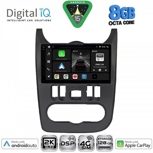 DIGITAL IQ BXF 11101BL_CPAA (9inc) MULTIMEDIA TABLET for DACIA DUSTER ? LOGAN ? SANDERO mod. 2006-2012 (BLACK)