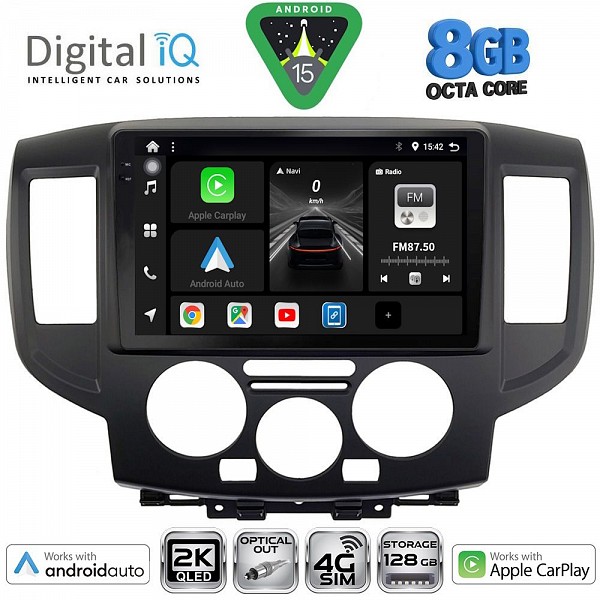 DIGITAL IQ BXK 20458BL_CPAA (9inc) MULTIMEDIA TABLET for NISSAN NV 200 mod. 2009> (BLACK)