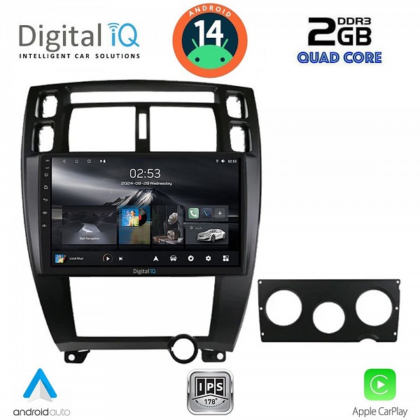 DIGITAL IQ RSB 1241BL_CPA (10inc) MULTIMEDIA TABLET for HYUNDAI TUCSON mod. 2004-2010 (BLACK)