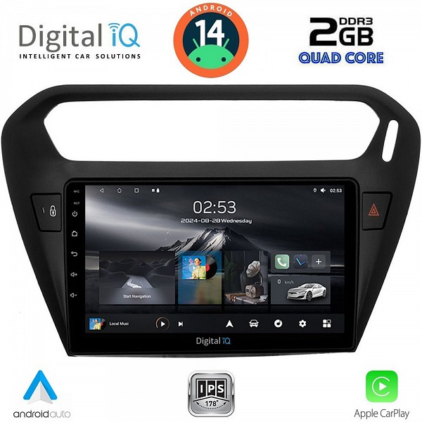DIGITAL IQ RSB 1511BL_CPA (9inc) MULTIMEDIA TABLET for CITROEN ELYSEE ? PEUGEOT 301 mod. 2013> (BLACK)