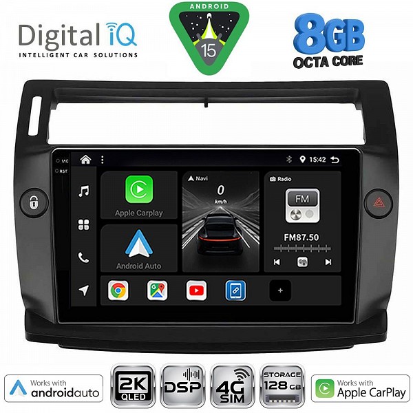DIGITAL IQ BXF 11084BL_CPAA (9inc) MULTIMEDIA TABLET for CITROEN C4  mod. 2004-2011 (BLACK)