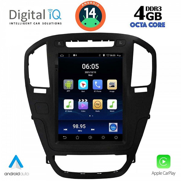 Digital iQ DIQ BXD 5914_CPAA TESLA STYLE for OPEL INSIGNIA mod. 2008-2013