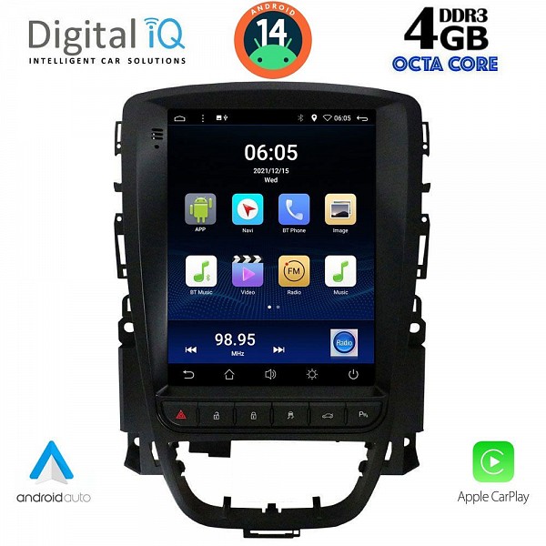 Digital iQ DIQ BXD 5972_CPAA TESLA STYLE for OPEL ASTRA J2011-2016