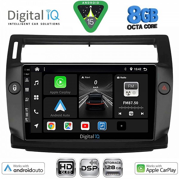 DIGITAL IQ BXF 7084BL_CPAA (9inc) MULTIMEDIA TABLET for CITROEN C4  mod. 2004-2011 (BLACK)