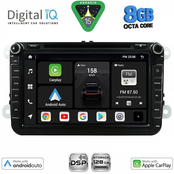 DIGITAL IQ BXF 779_CPAA (8" DVD) MULTIMEDIA SYSTEM for VW ? SKODA ? SEAT GROUP mod. 2004-2018