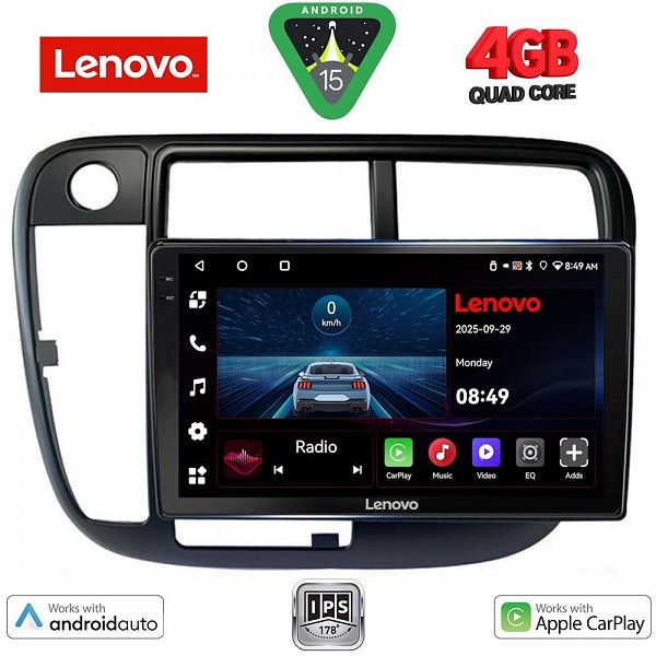 Digital iQ LENOVO LVE 8186_CPAA CLIMA (9inc) MULTIMEDIA TABLET for HONDA CIVIC mod. 1995-2001
