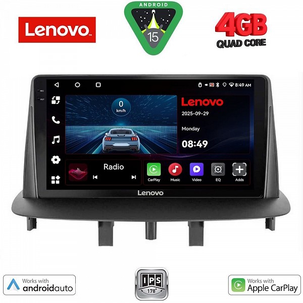 Digital iQ LENOVO LVE 8556_CPAA (9inc) MULTIMEDIA TABLET for RENAULT MEGANE 3 mod. 2009-2016