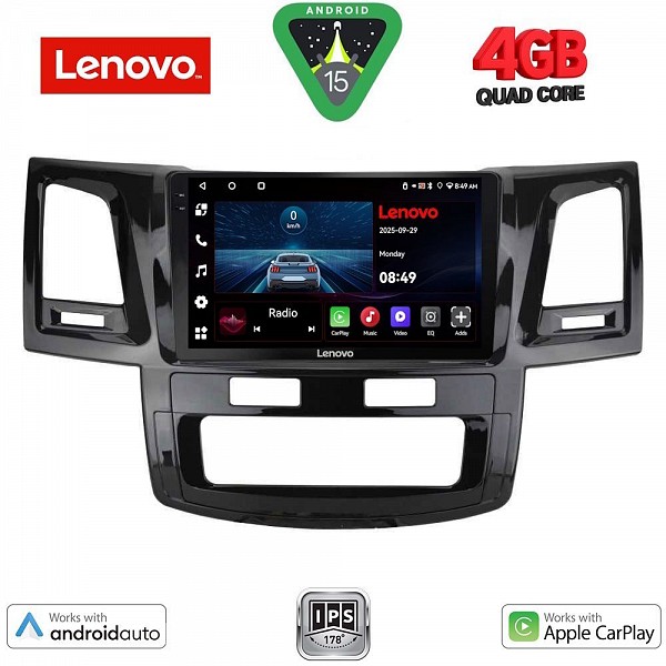 Digital iQ LENOVO LVE 8720_CPAA (9inc) MULTIMEDIA TABLET for TOYOTA HILUX mod. 2005-2016