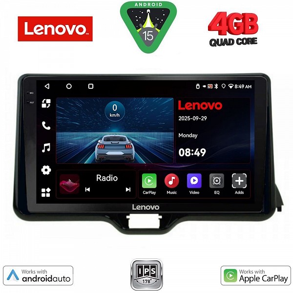 Digital iQ LENOVO LVE 8738_CPAA (10inc) MULTIMEDIA TABLET for TOYOTA YARIS mod. 2020> - MAZDA 2 mod. 2023>